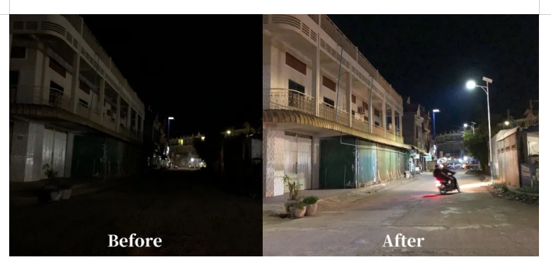 调试农村太阳能路灯